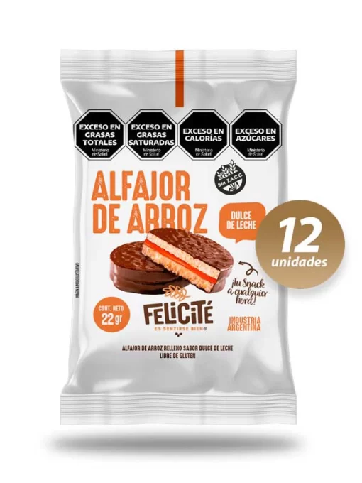 Alfajor de arroz Dulce de leche x 23gr