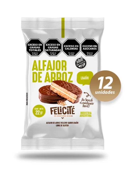 Alfajor de arroz Limón x 23gr