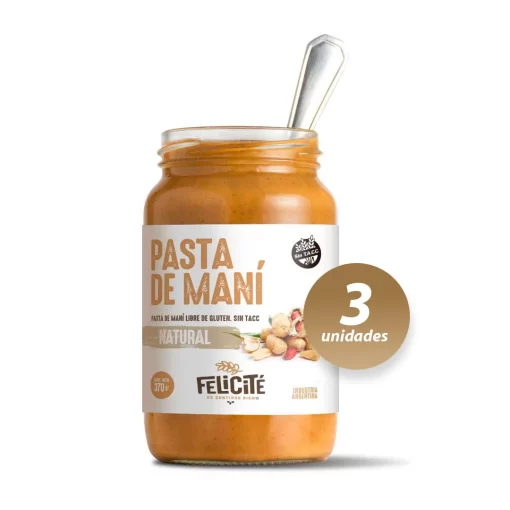 Pasta de mani natural x 370gr