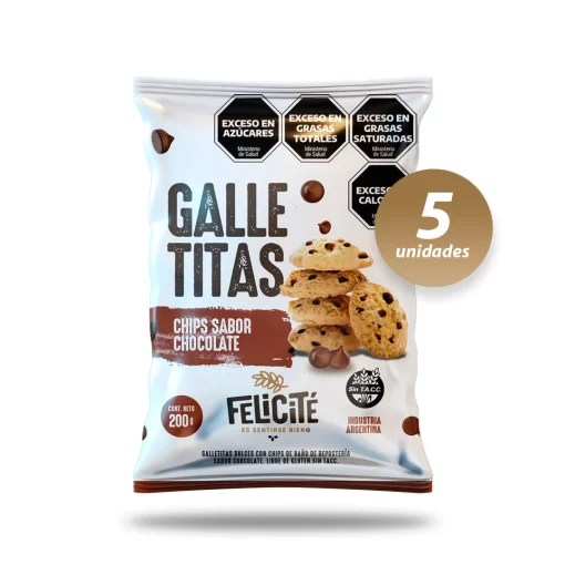 Galletita chips de chocolate x 200gr