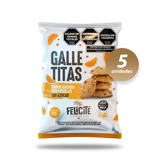 Galletita naranja sin azúcar x 200gr
