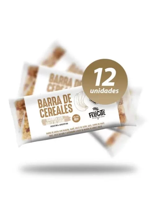 Barra de cereal Banana con Dulce de leche 40gr.